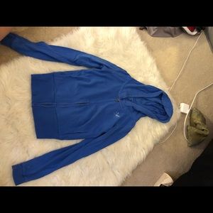Blue zip up hoodie